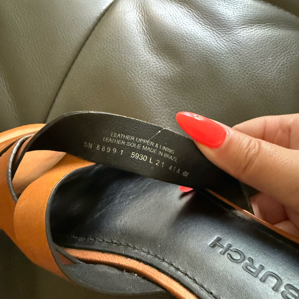 Tory Burch Tan City Slide Sandals Size 6 EUC - Picture 9 of 10